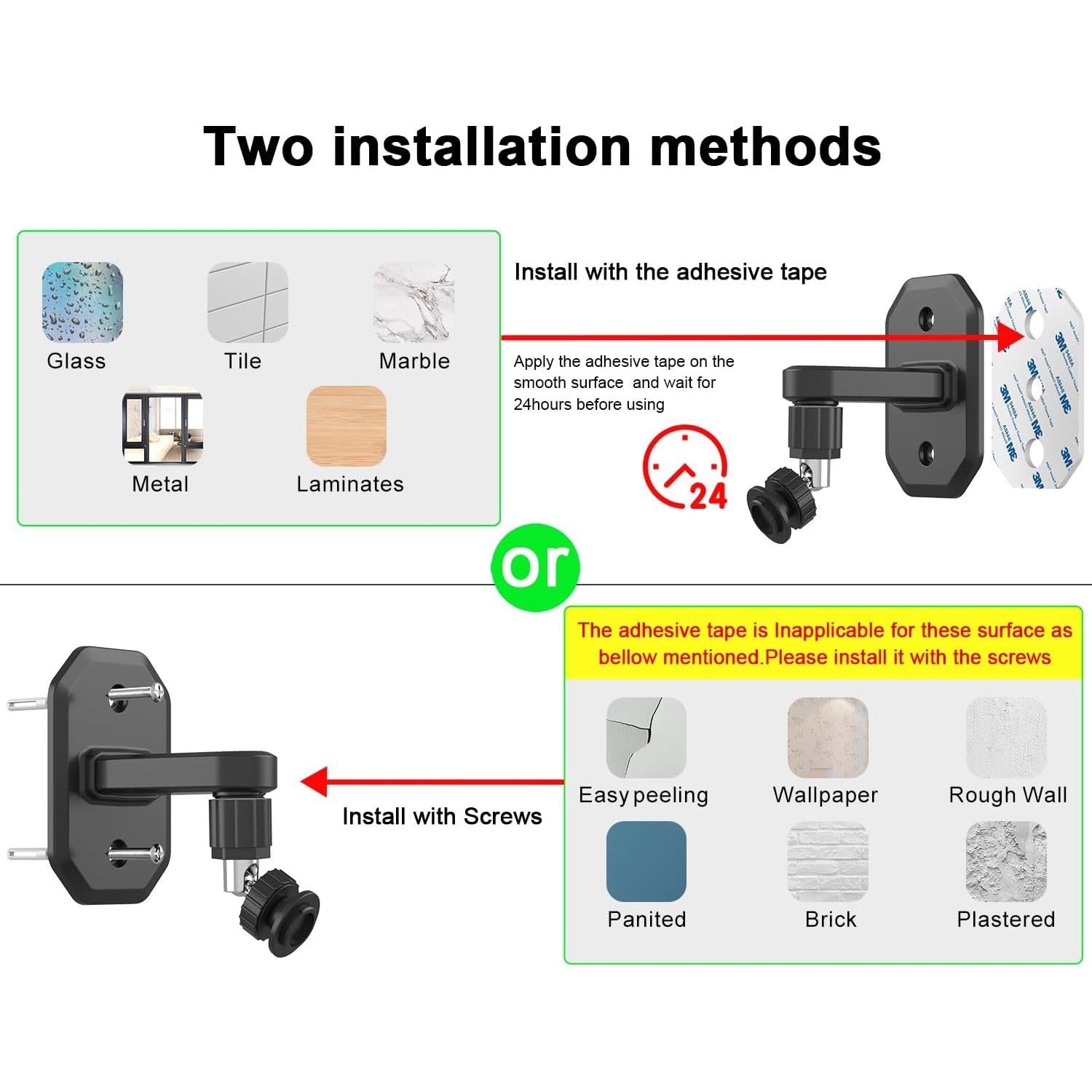 Paquete de 3 Soportes Ajustables para Cámara Blink AOZTSUN