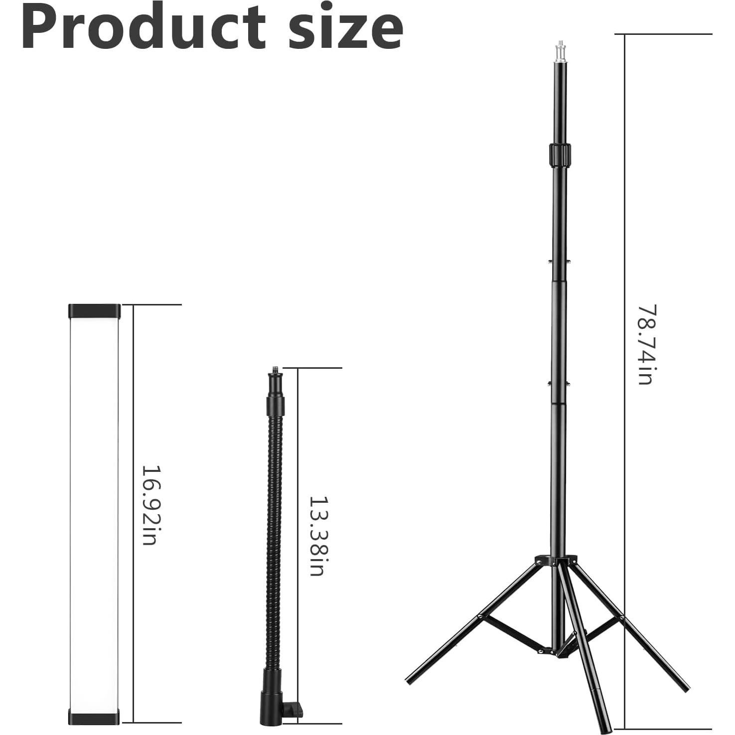 Kit de Iluminación LED Gepege 5600K con Trípode Ajustable