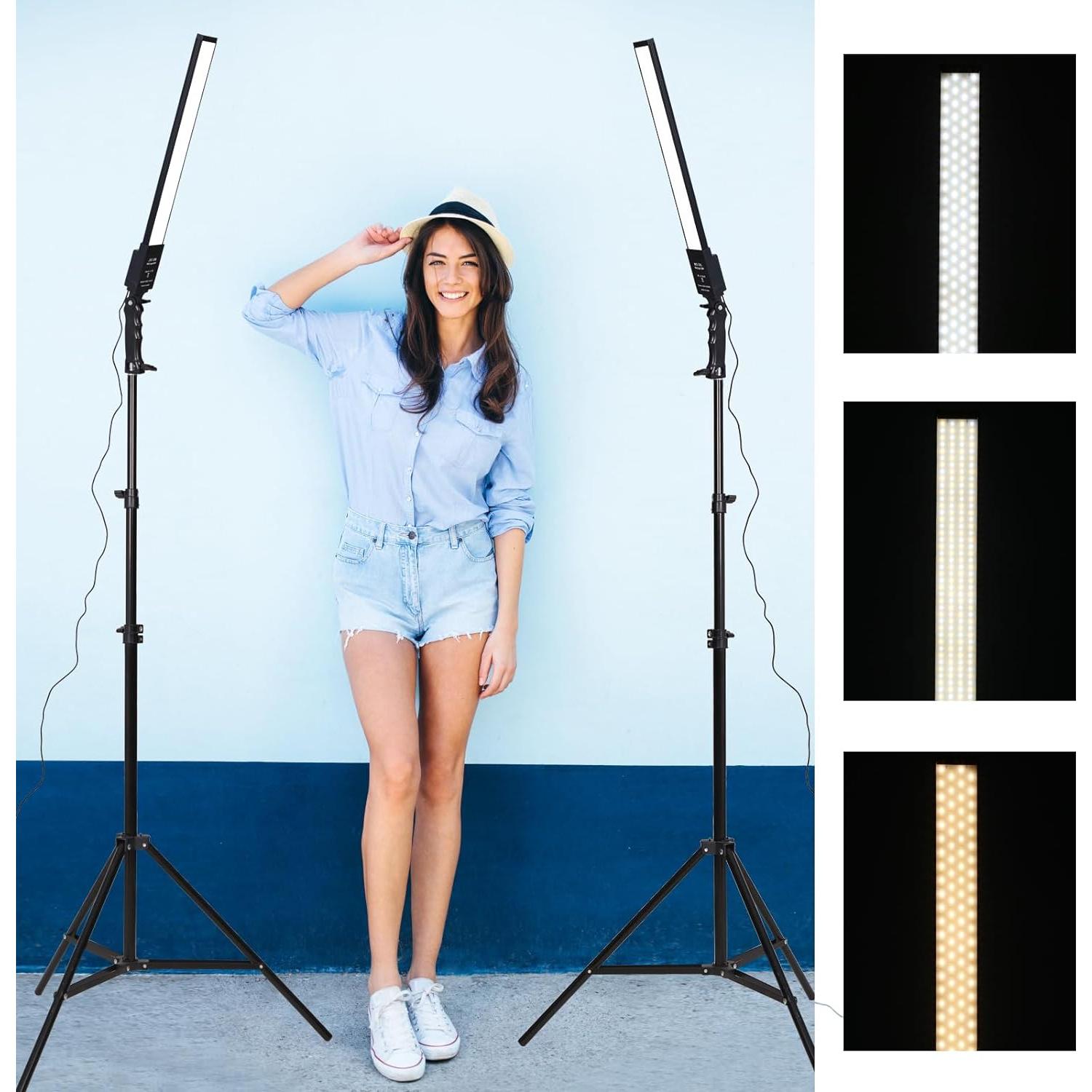 Kit de Iluminación LED GSKAIWEN 3200K-5500K para Fotografía