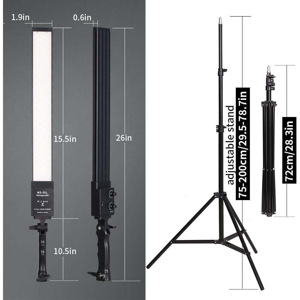 Kit de Iluminación LED GSKAIWEN 3200K-5500K para Fotografía