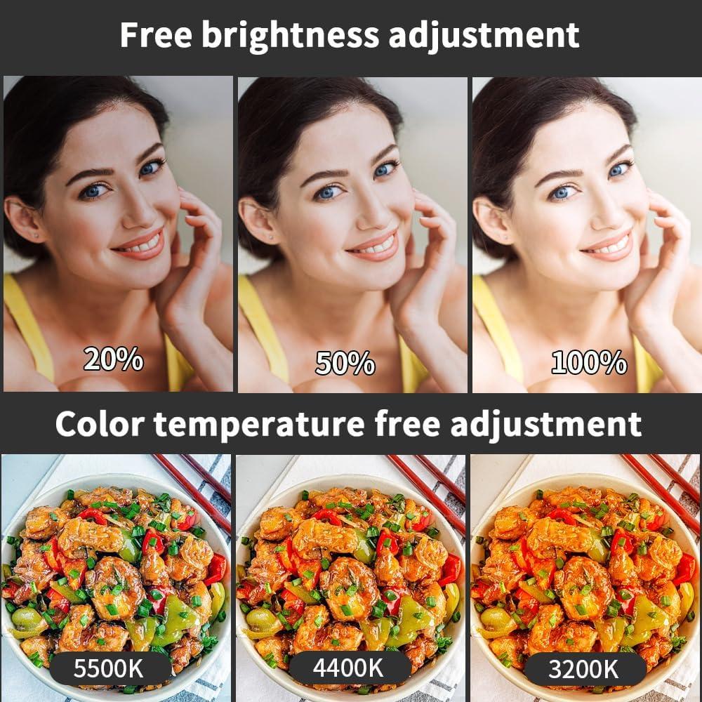 Kit de Iluminación LED GSKAIWEN 3200K-5500K para Fotografía