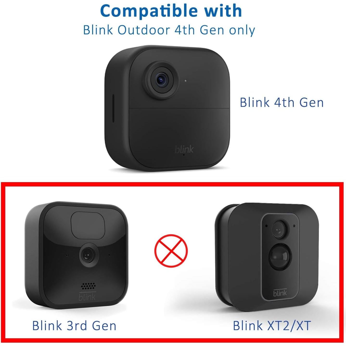 Soporte para Cámara Blink Exterior 4ta Gen 5 Piezas Ajustable