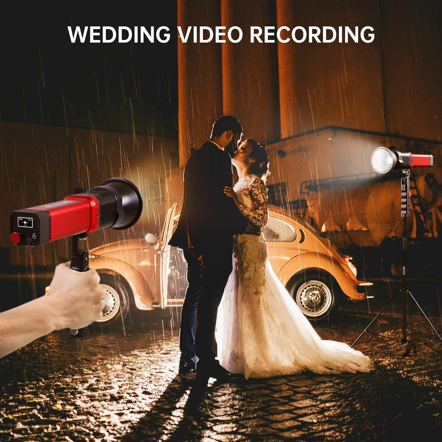 Luces de Estudio GVM PD60B con Adaptador y Control APP