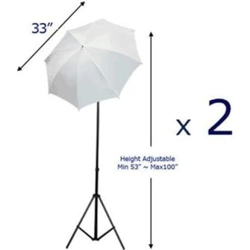Kit de iluminación de estudio fotográfico StudioFX K01 con 3 fondos