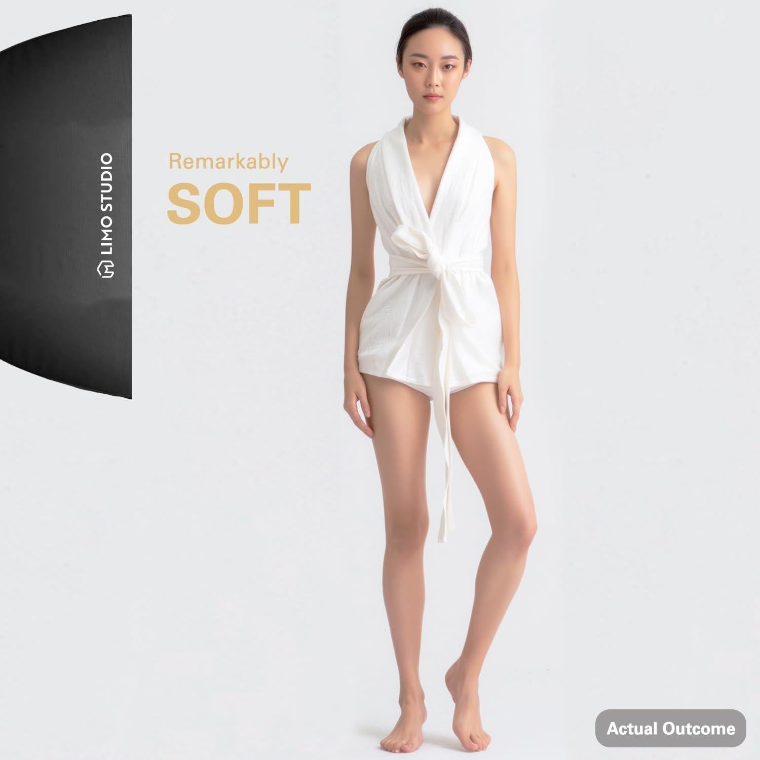 LimoStudio (LED Super Bright) 45W Next Gen. Foldable LED Bulb, 7600 Lumen, 6500K, 20 x 28 in Softbox, Upgraded 11 ft. Cable Light Socket, Photo Studio Lighting Kit, AGG3433