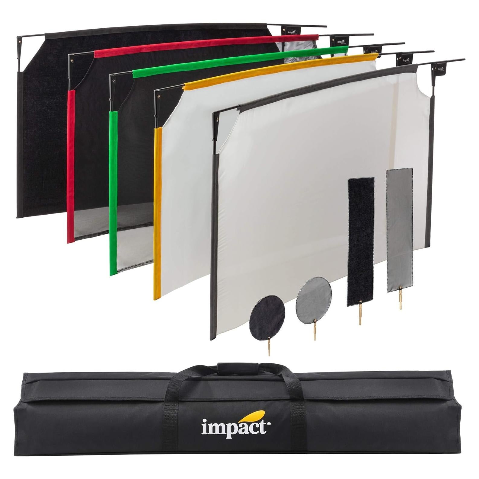 Impact 24 x 36" PortaFrame Scrim Kit (5 Frames, Black)