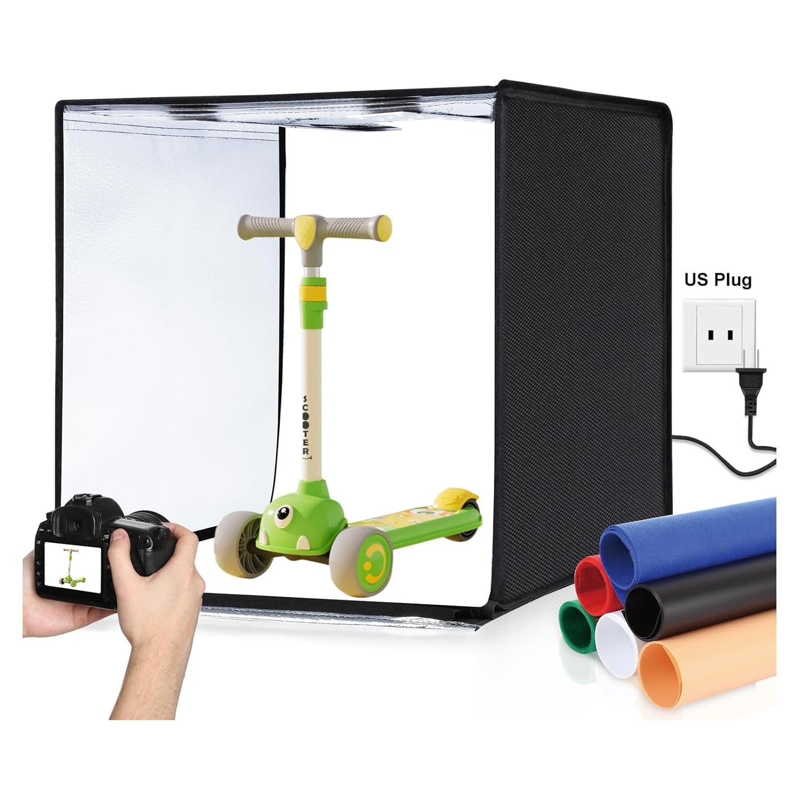 Caja de Luz Fotográfica PULUZ 60cm con 120 LED y 6 Fondos