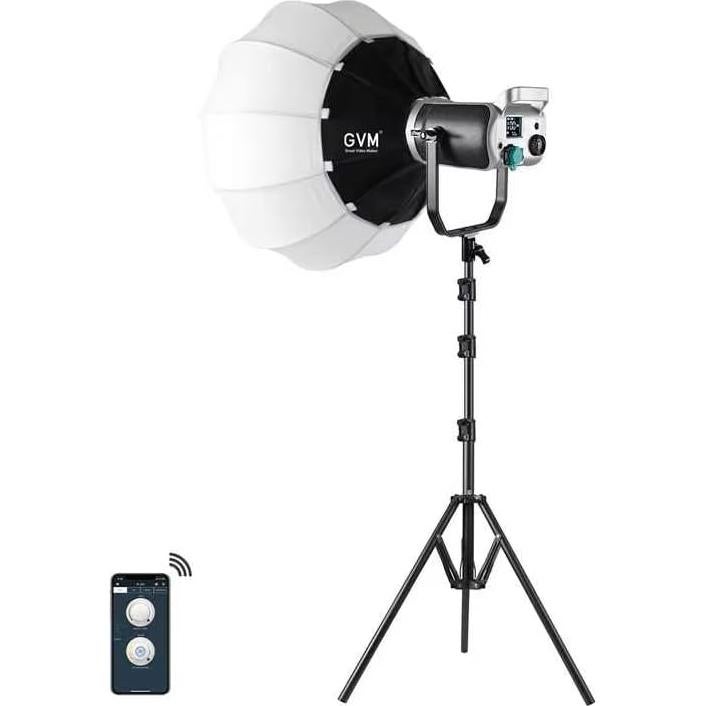 Kit de Luz de Video LED GVM SD-300D con Softbox 26" 300W