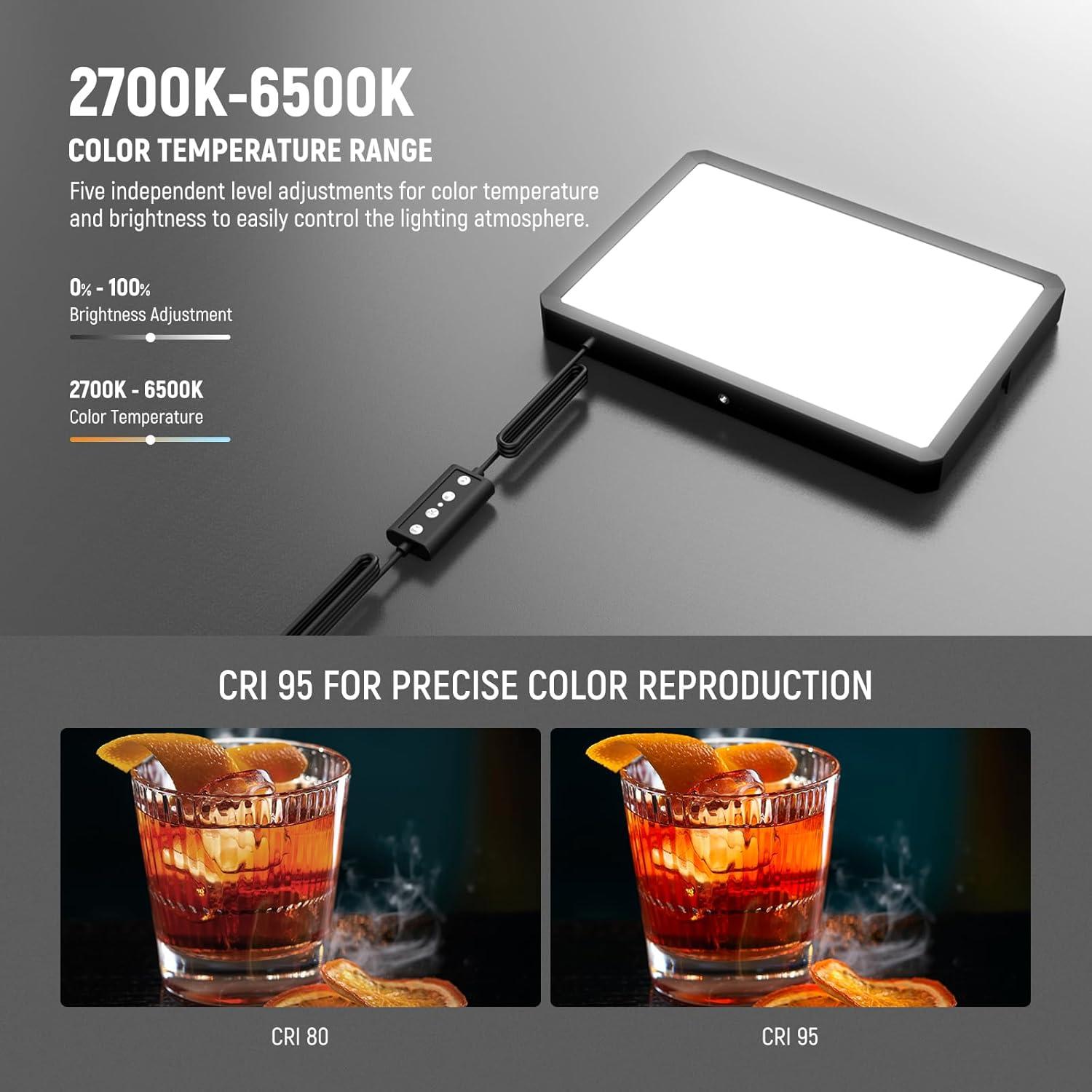 Kit de Luz LED Bi Color NEEWER BP300 con Trípode 150cm