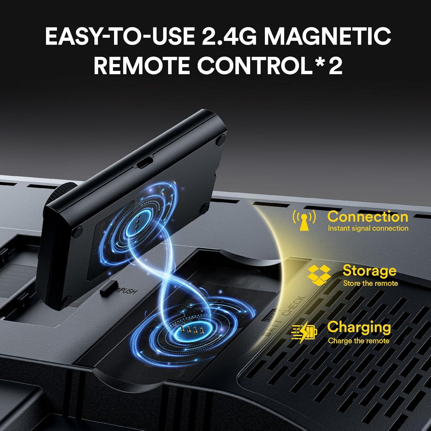 Kit de Iluminación LED RaLeno VL-S300K 45W 2-Pack con Soporte 190.5cm