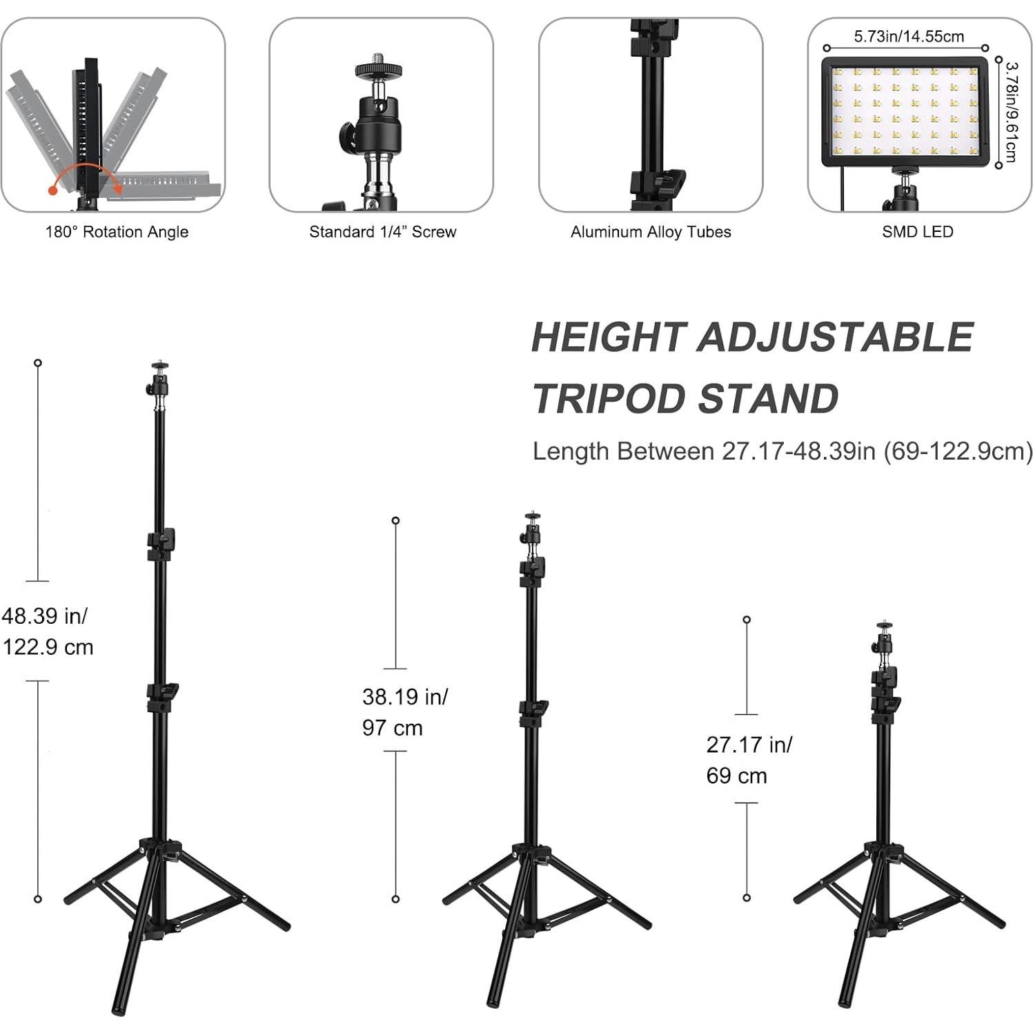 Kit de Iluminación LED Unicucp 2 Piezas Regulable 2400-6800K