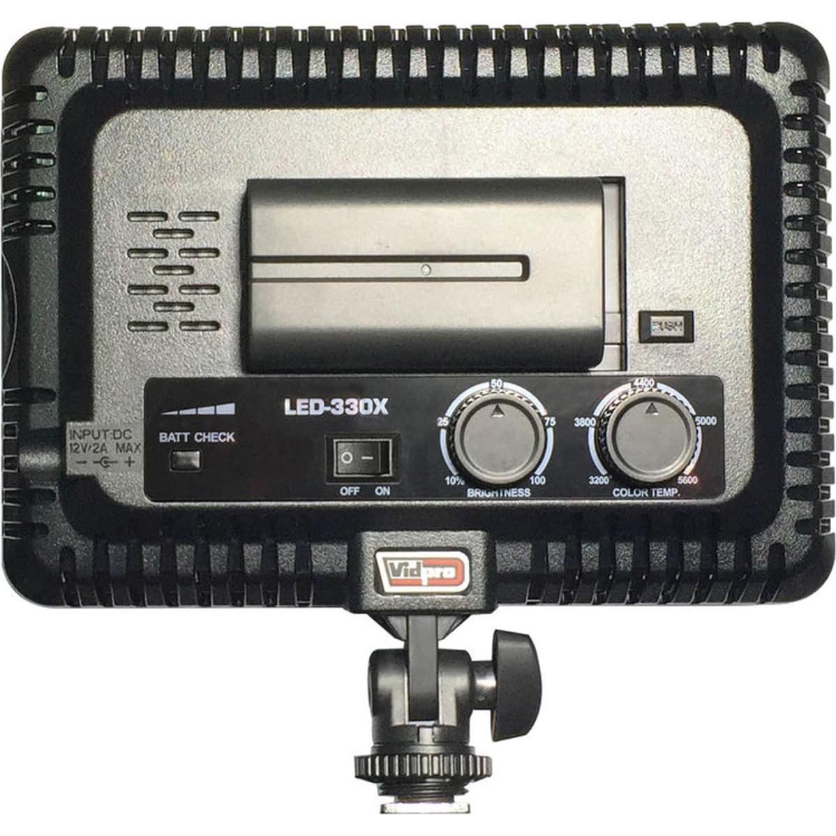 Luz LED de Video Vidpro LED-330X Ajustable 3200K-5600K