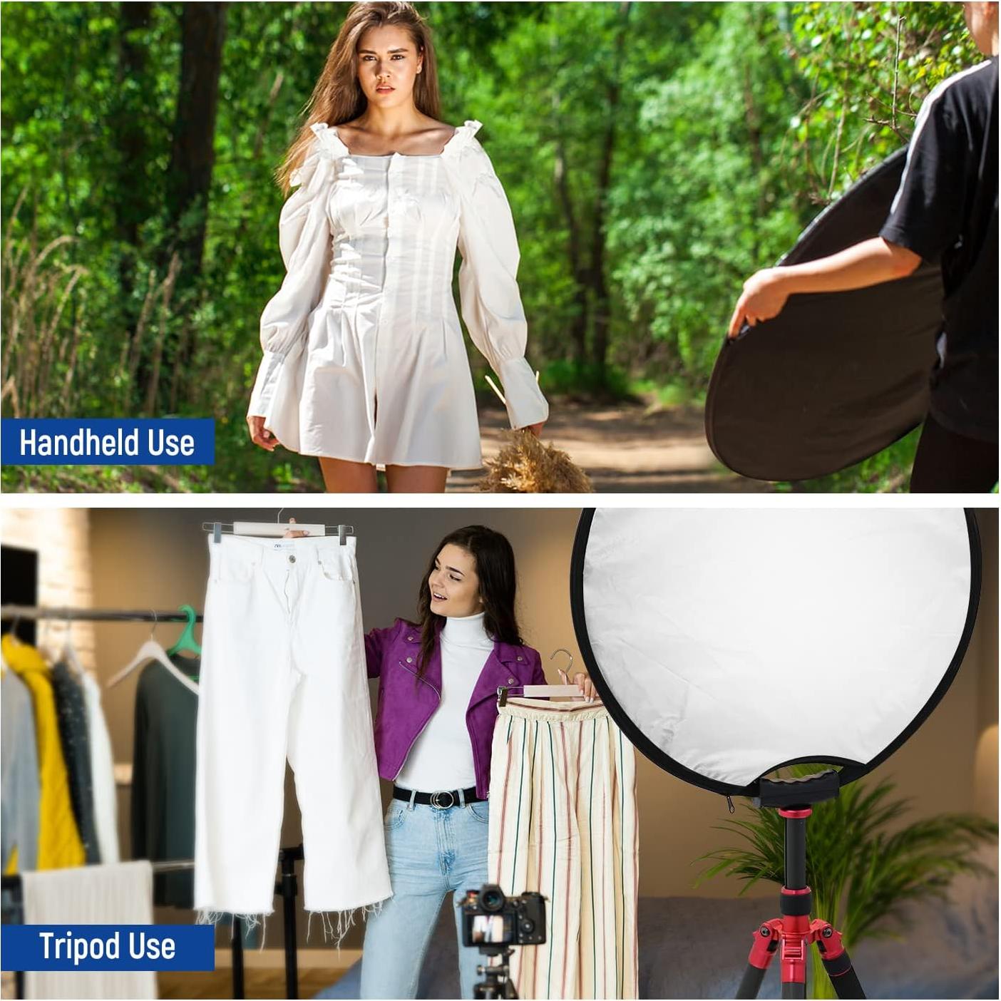 Reflector de Luz 56cm NEEWER 5 en 1 Plegable con Mango