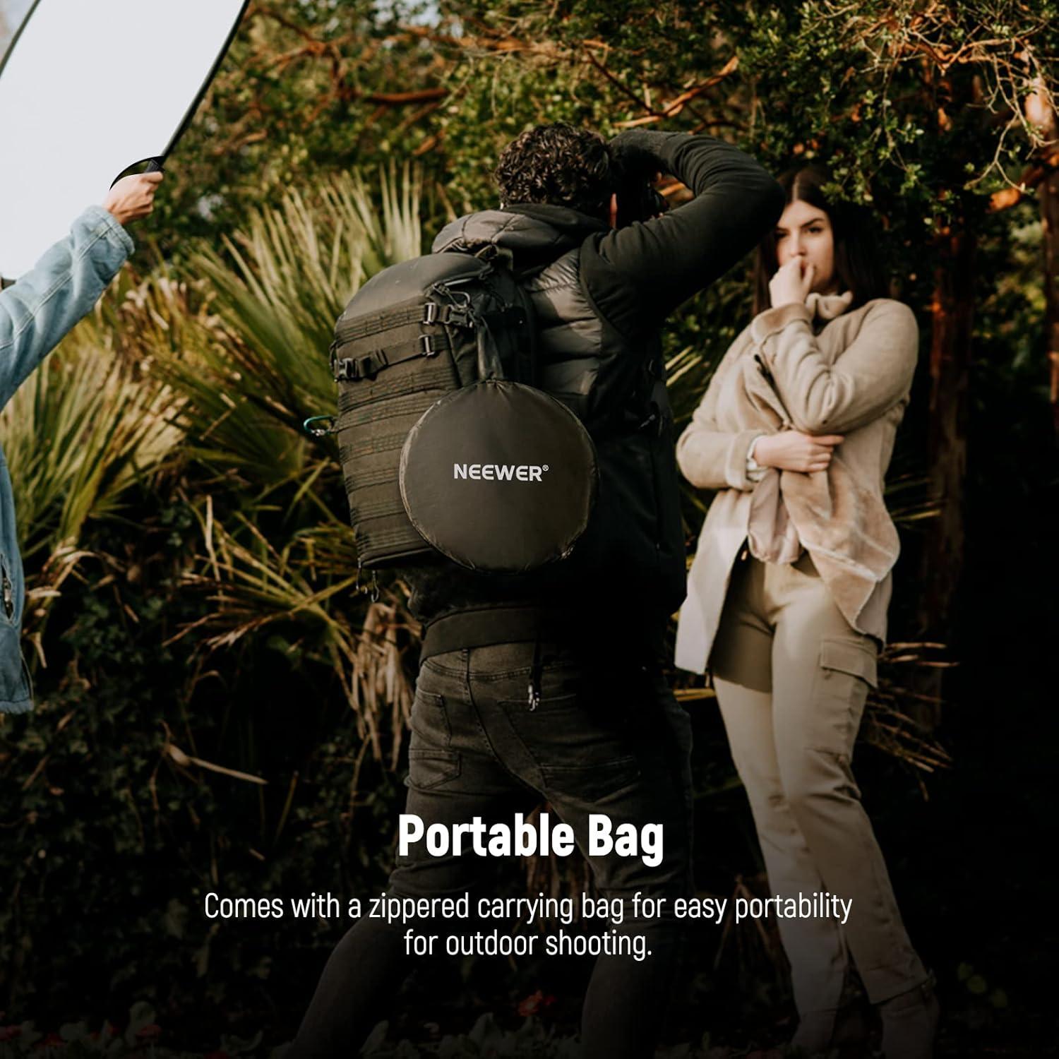 Reflector de Luz 56cm NEEWER 5 en 1 Plegable con Mango