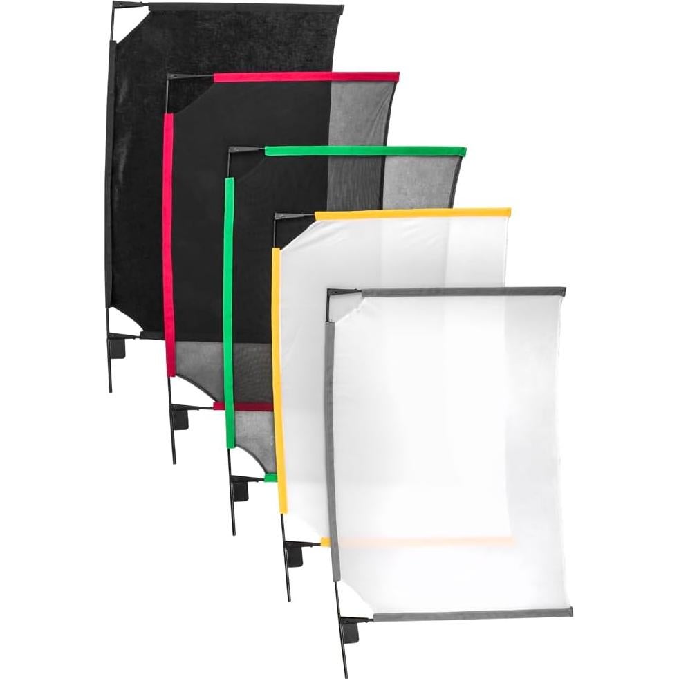 Kit Completo de Scrim Portátil Glow 61x91 cm con Marcos Plegables