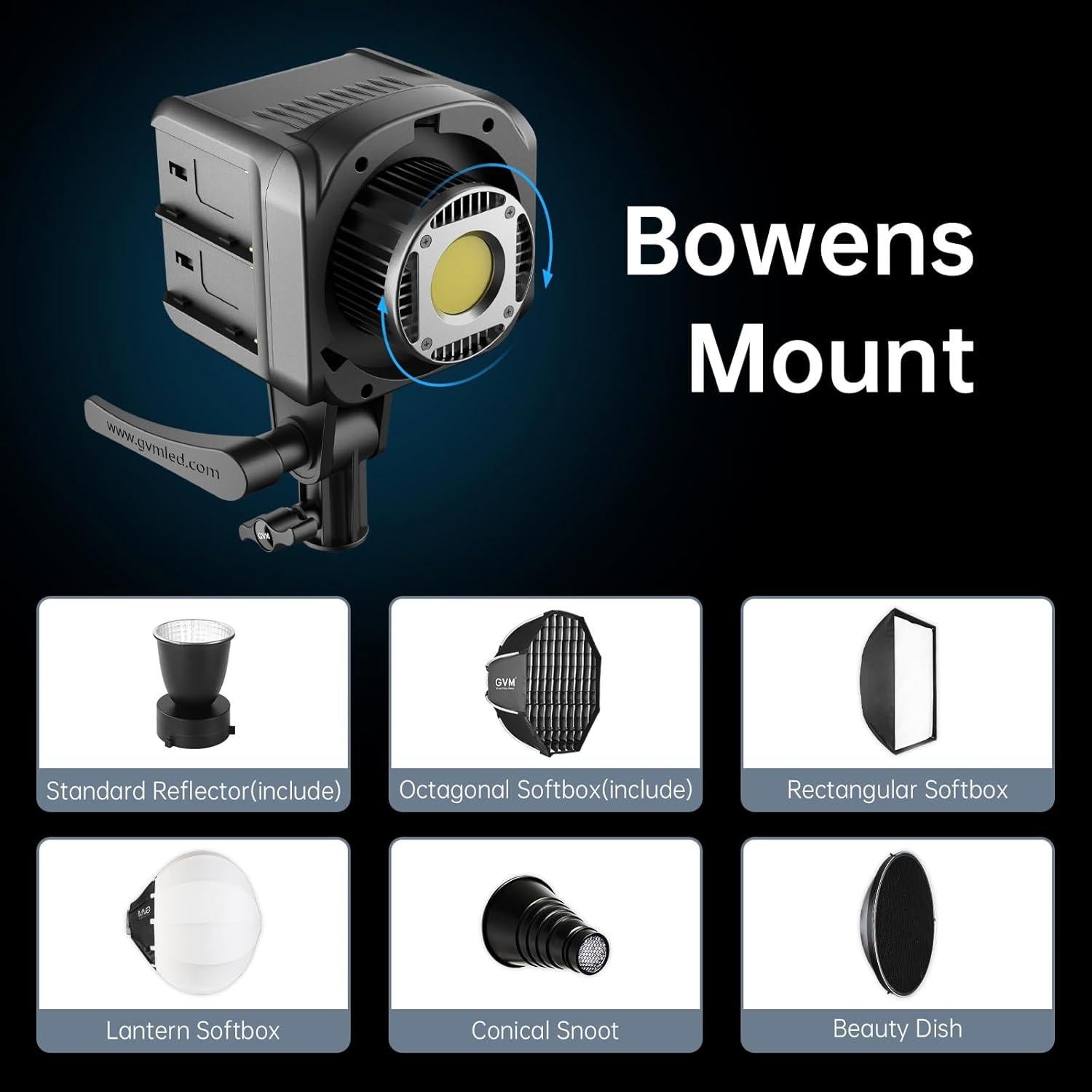 Kit de Luz LED de Video GVM SD80D 80W con Softbox y Control APP