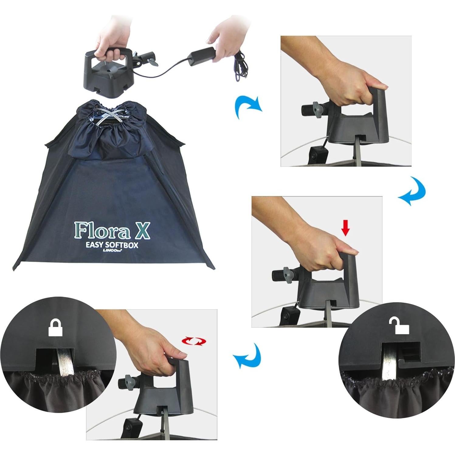 Estudio de Fotografía y Video LINCO AM170 con 3 Softbox