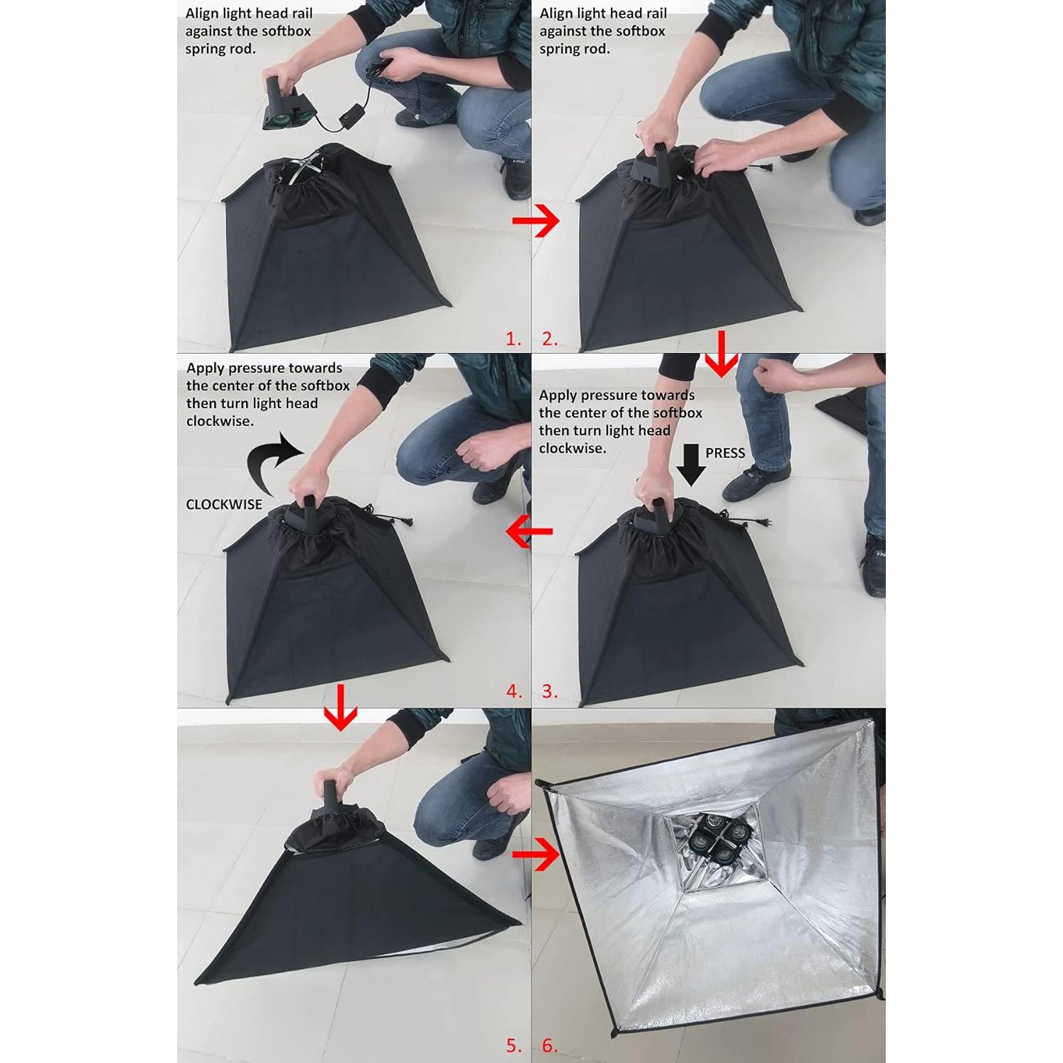 Estudio de Fotografía y Video LINCO AM170 con 3 Softbox