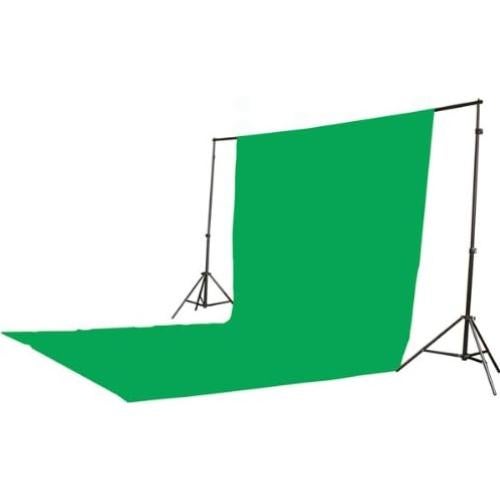 ePhoto 10 X 20 Large Chromakey Chroma Key Green Screen Support Stands 3 Point Continuous Video Photography Lighting Kit H9004SB-1020G