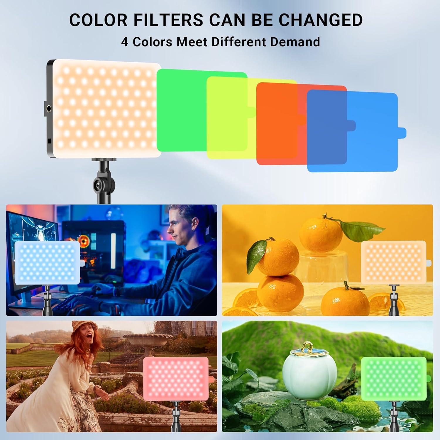 Paquete de 2 luces LED Mionondi con soporte ajustable