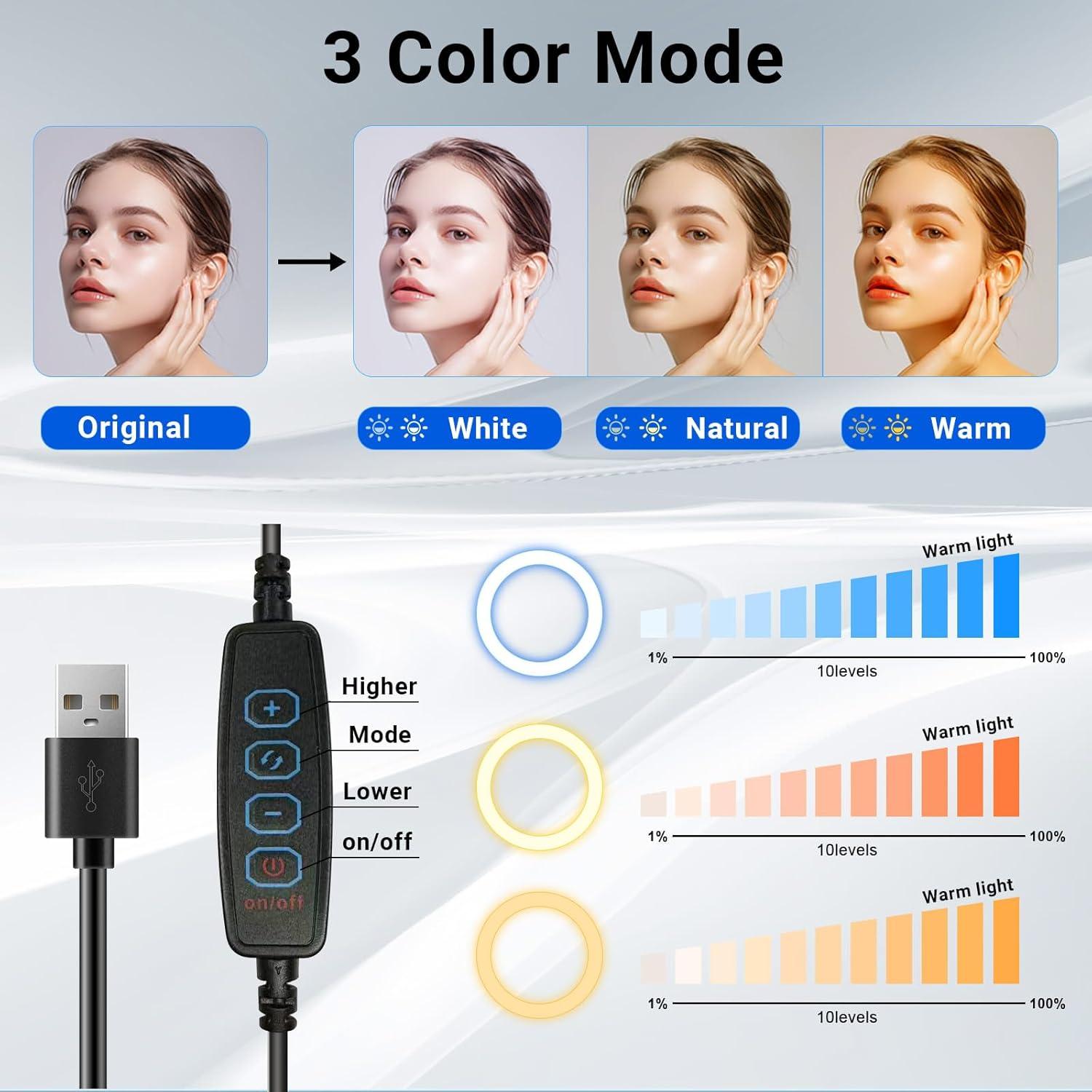 Paquete de 2 luces LED Mionondi con soporte ajustable