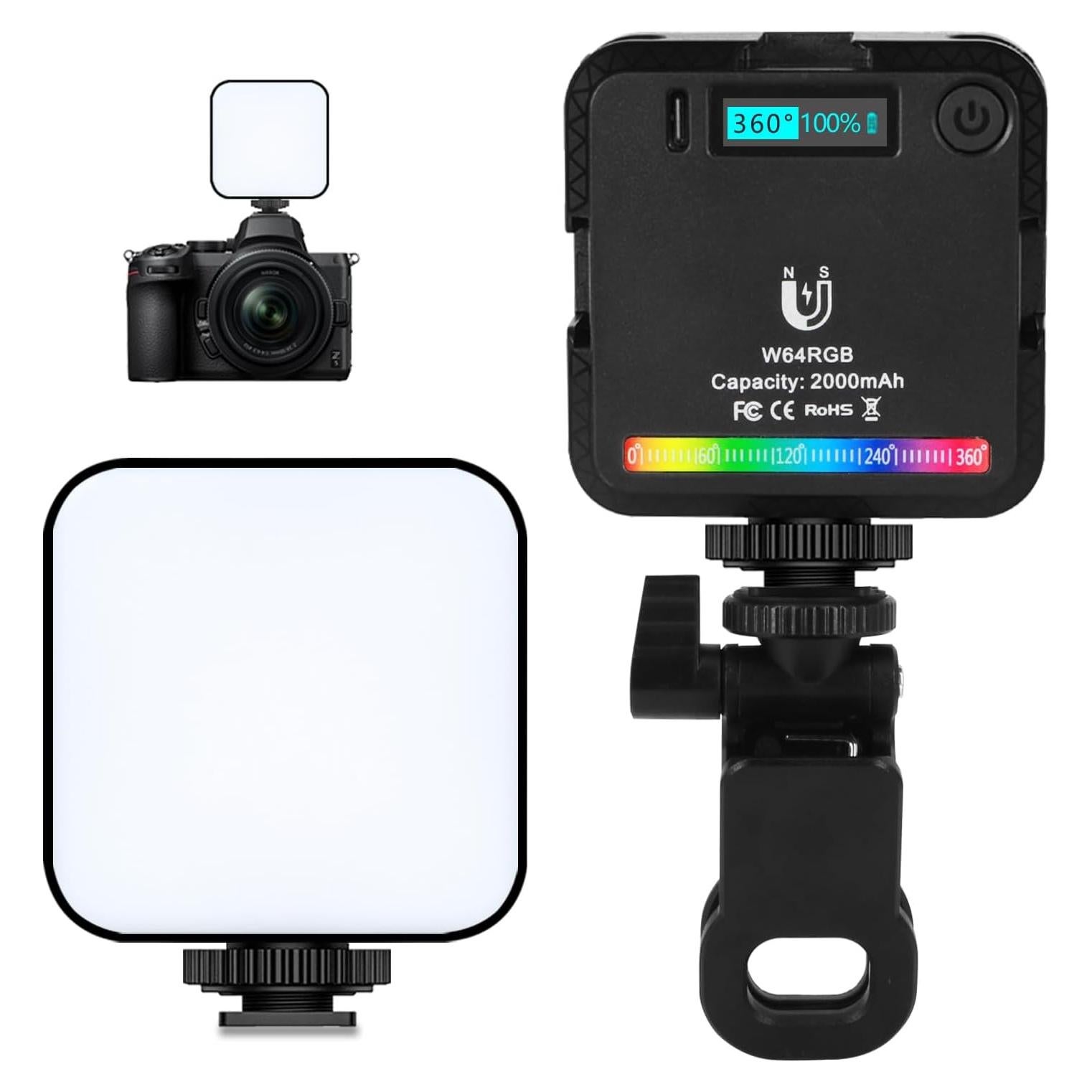 Luz de Video LED RGB Aiuca AUW140 2000mAh 20 Modos