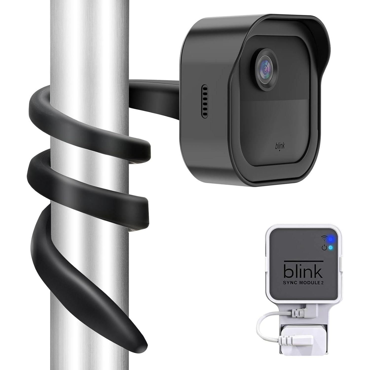 Soporte Flexible Gresur para Blink Outdoor - Impermeable Negro