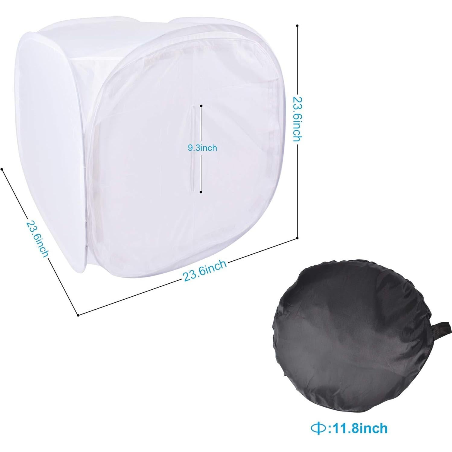 Tienda de Luz Cubo Fotográfico Bestshoot 61 cm con 4 Fondos