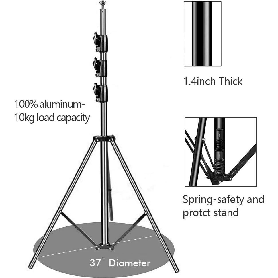Kit de Soporte de Fondo para Fotografía HYJ-1013 10x12 pies
