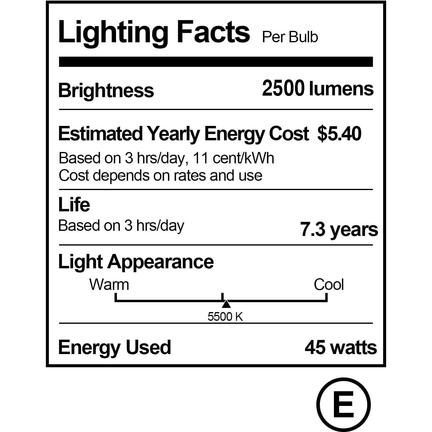 Bombilla CFL EMART 2x45W 5500K Espectro Completo para Fotografía