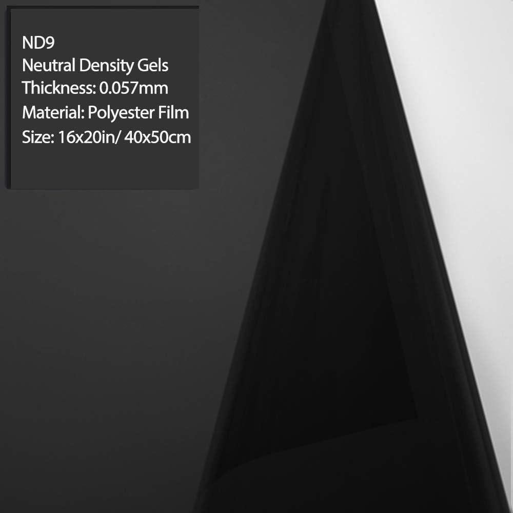 Kit de Filtros de Gel de Densidad Neutra 40x50 cm - ND3, ND6, ND9