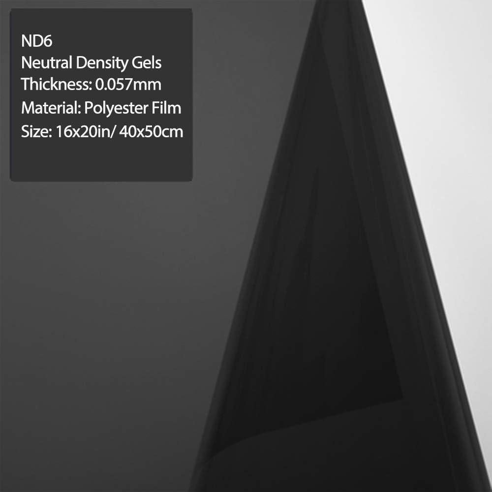 Kit de Filtros de Gel de Densidad Neutra 40x50 cm - ND3, ND6, ND9