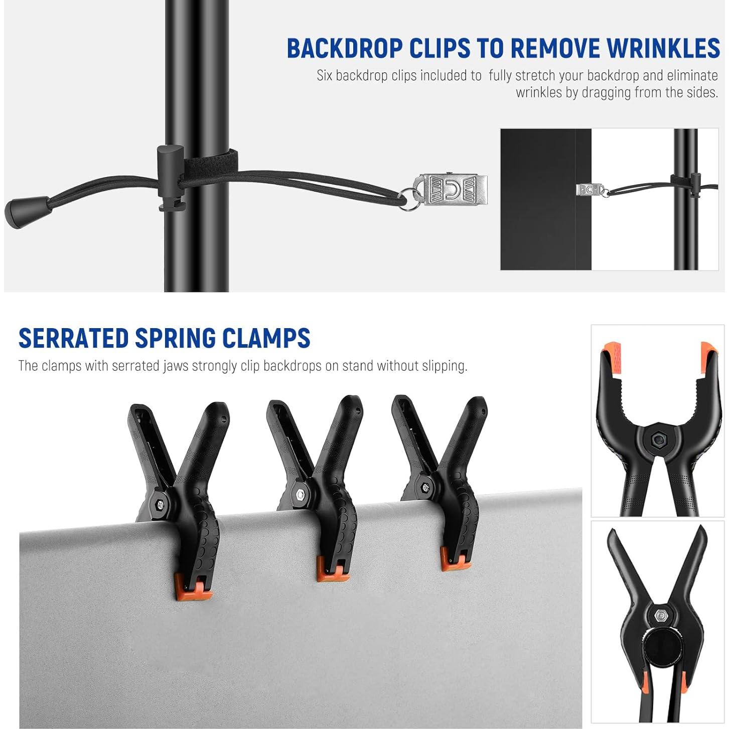 Soporte de Fondo Ajustable NEEWER 2.6m x 3m Kit Completo