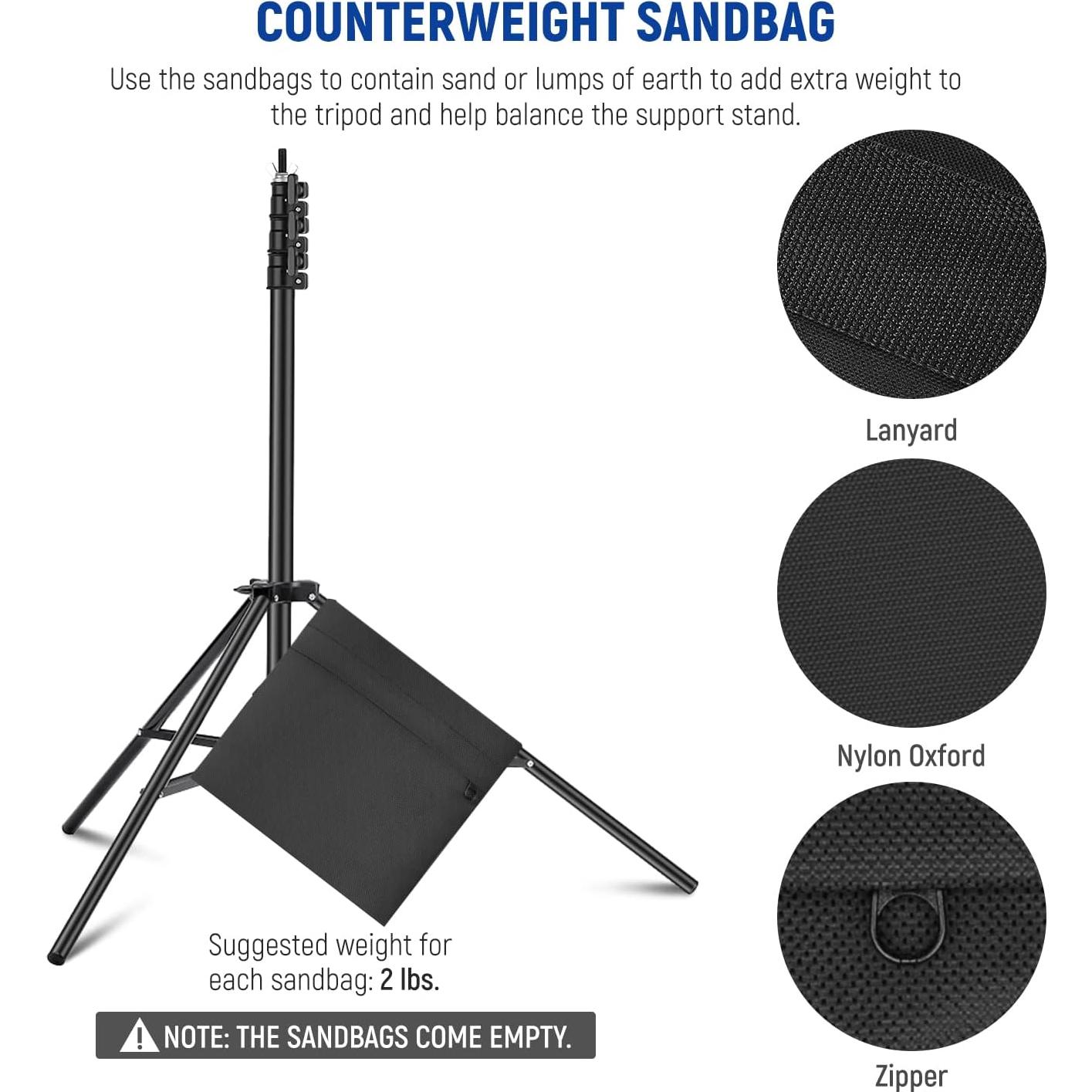 Soporte de Fondo Ajustable NEEWER 2.6m x 3m Kit Completo