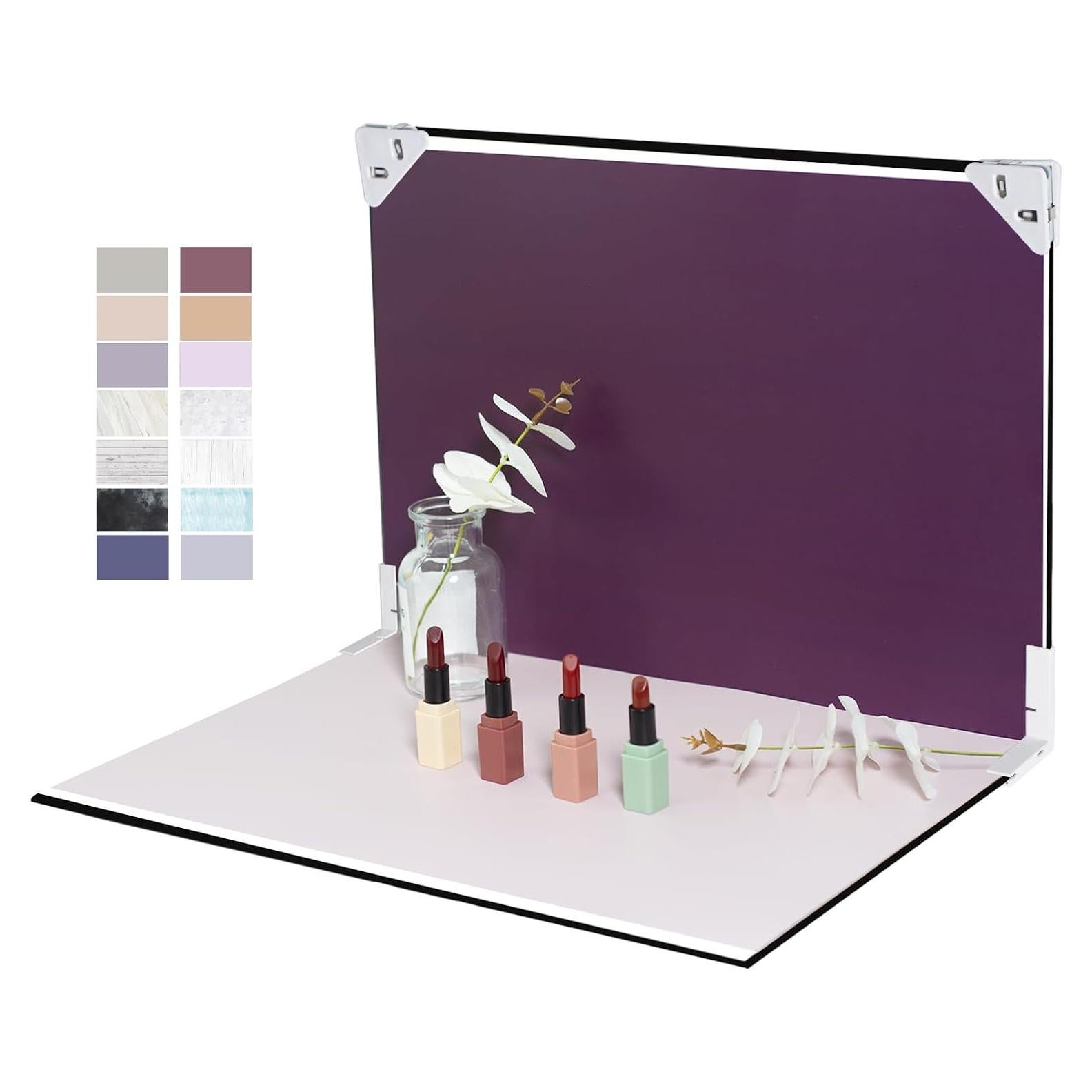 Photo Backdrop for Product Photography: 16.5X11.7 Double-Sided Paper with Shadow Board Props for Food,Small Item Photos - Content Creator,E-Commerce Seller Background Kit.(7pcs/14pattern)