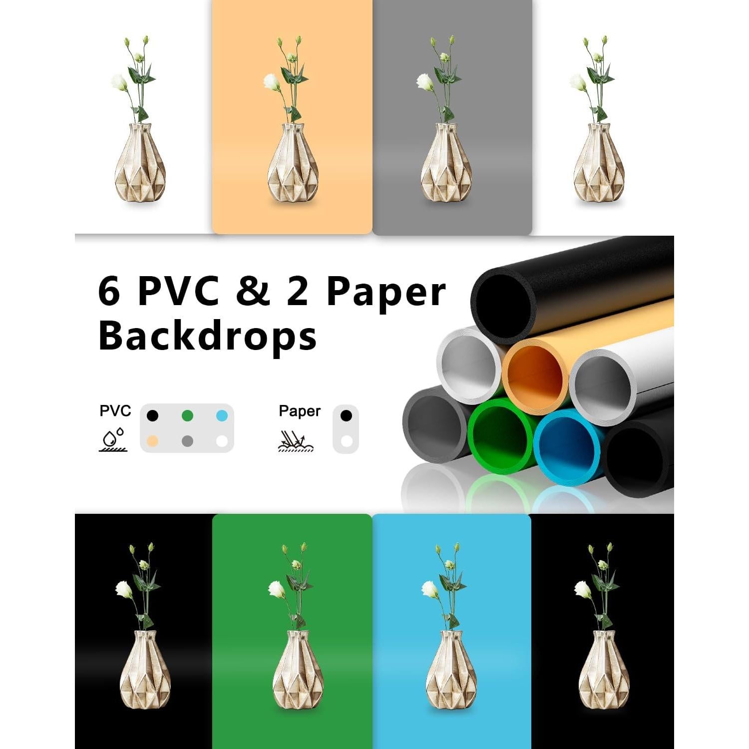 Caja de Luz Profesional DUCLUS 40cm con 160 LEDs y 8 Fondos