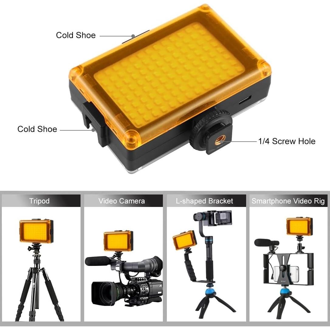 Luces de Video Portátiles Puluz para Cámaras DSLR con Filtros