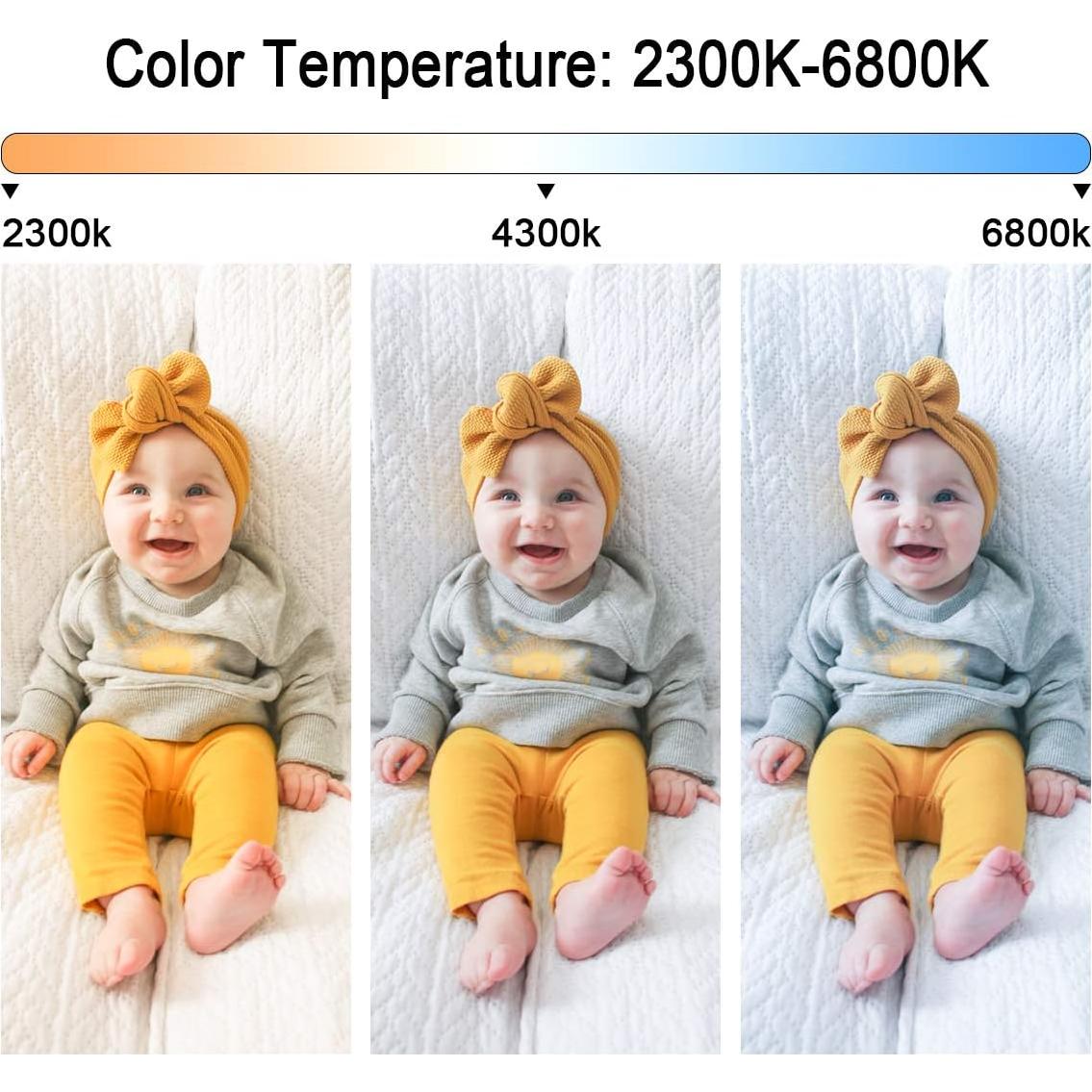 Kit de Iluminación LED GVM 3 Piezas Bi-Color 2300K-6800K