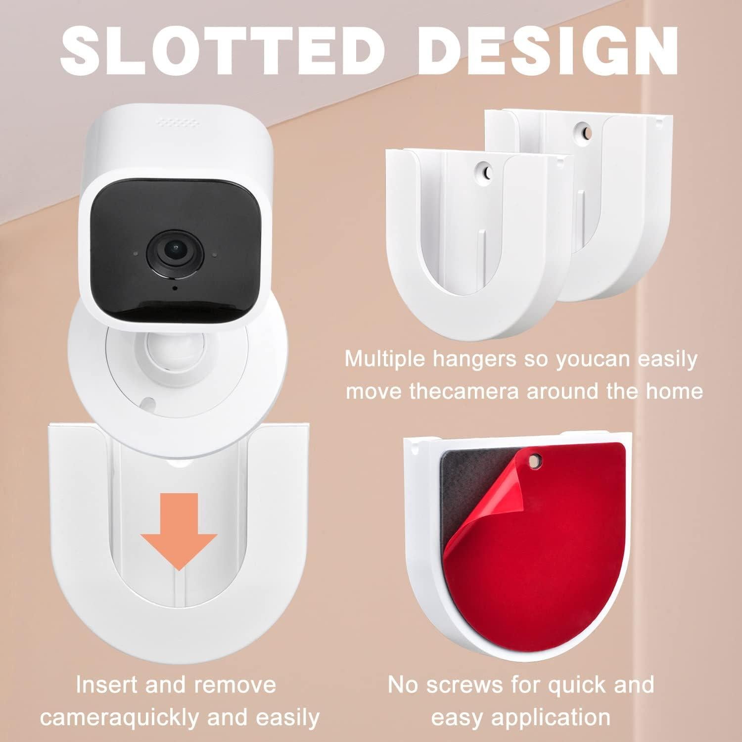 Soporte de pared StartVision para cámara Blink Mini - 4 unidades