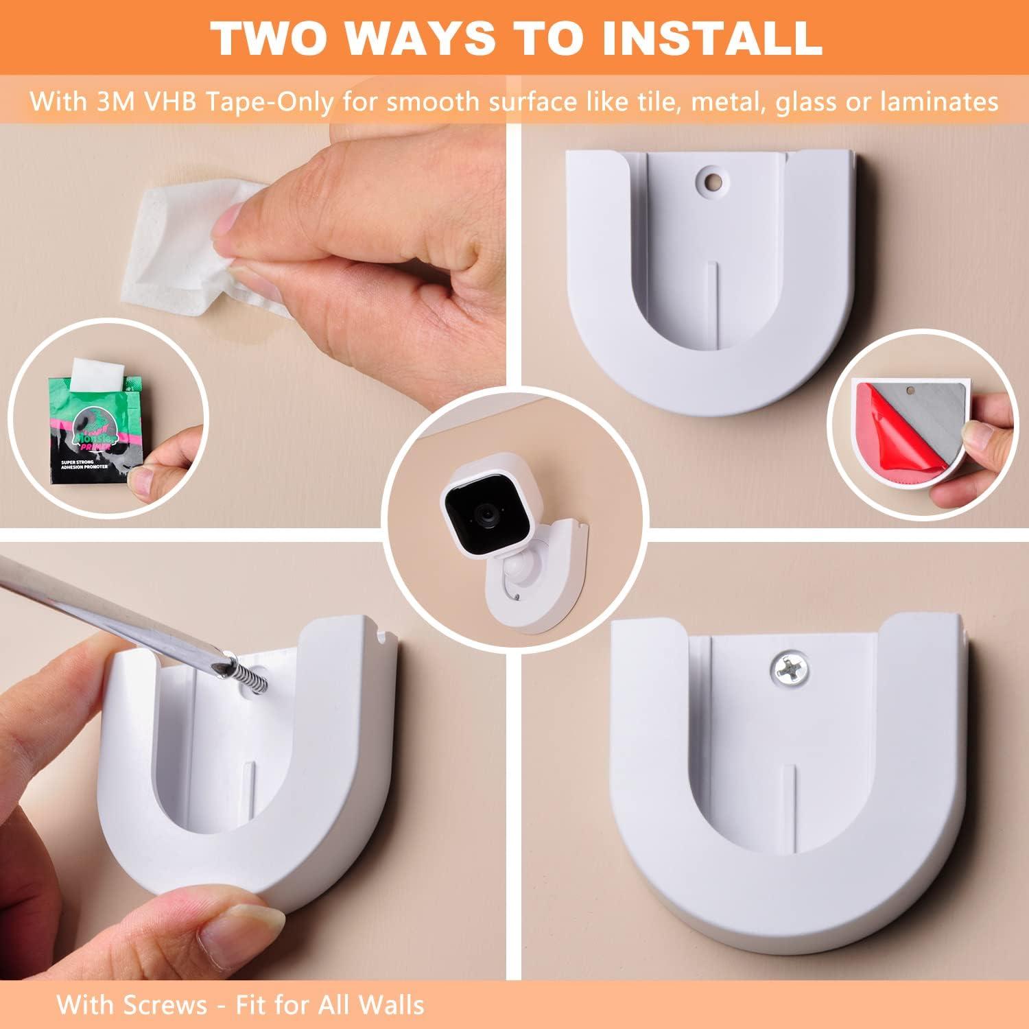 Soporte de pared StartVision para cámara Blink Mini - 4 unidades