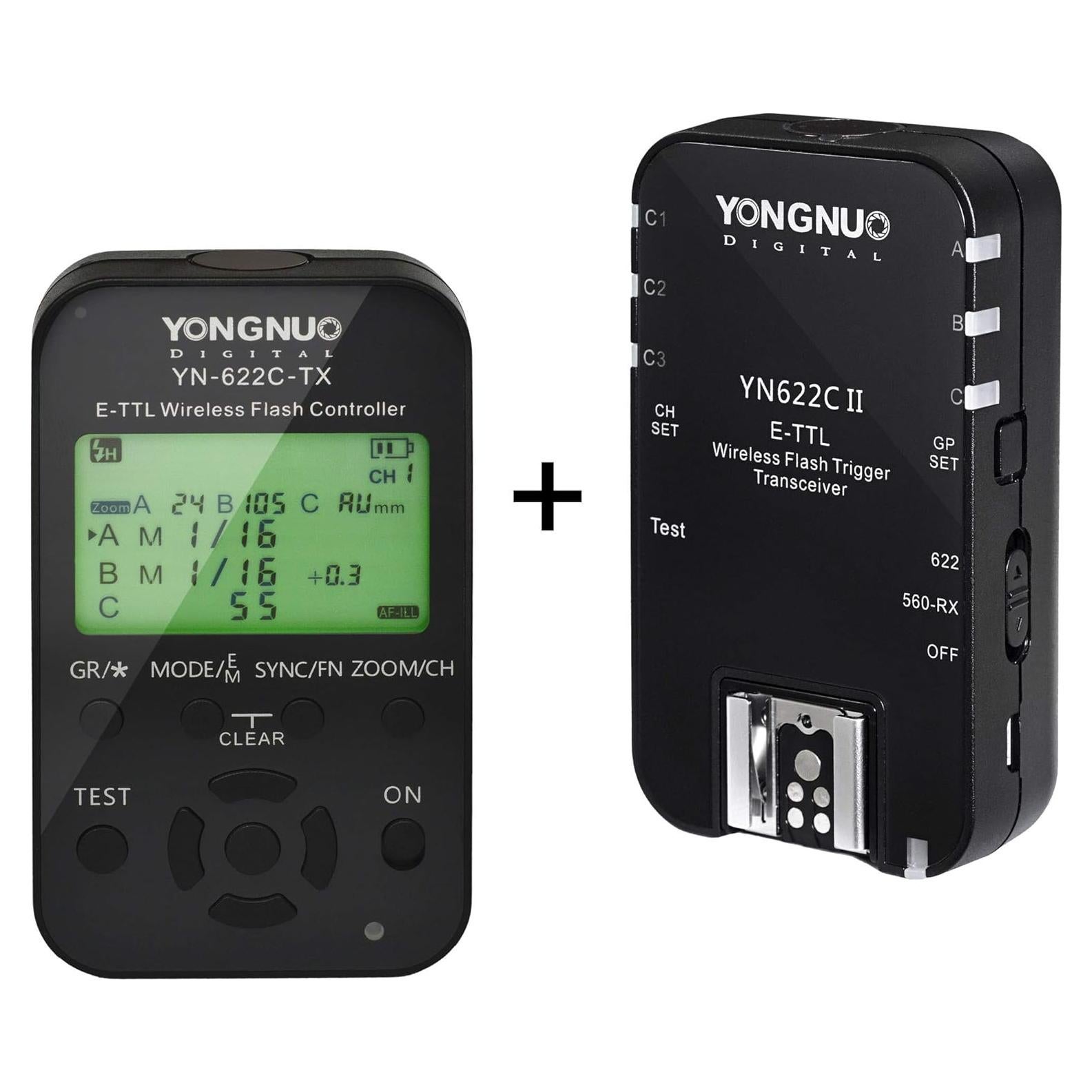 Kit Disparador Flash Inalámbrico YONGNUO YN622C para Canon