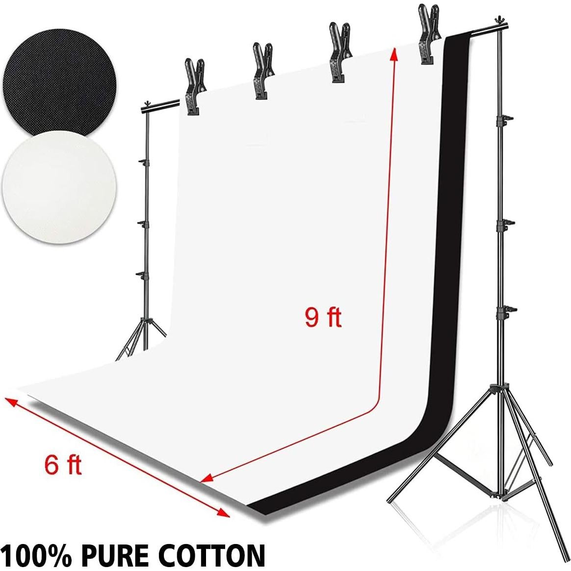 Kit de Soporte de Fondo para Fotografía HYJ-1007 2.62m x 3.05m