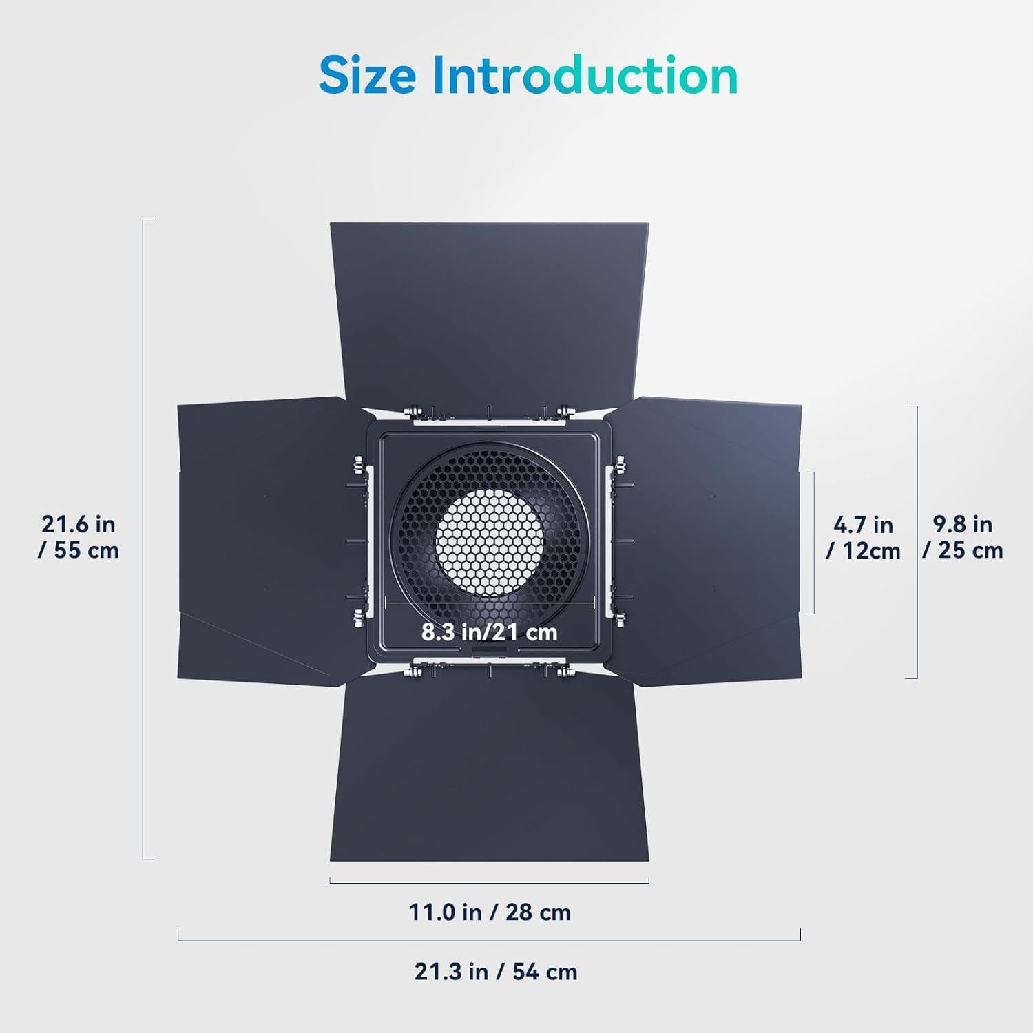 Puertas de Granero 8 Hojas SmallRig con Adaptador Bowens