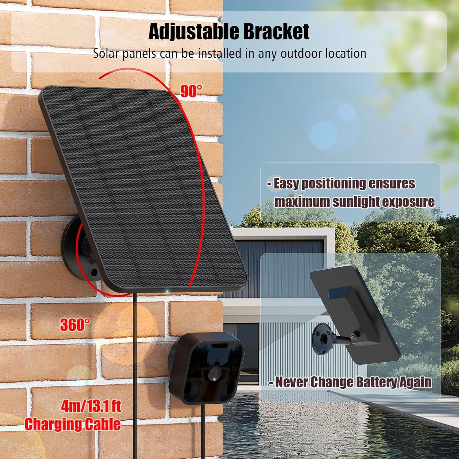 Panel Solar Rhorawill 3 Paquete para Blink Outdoor 4 y XT3