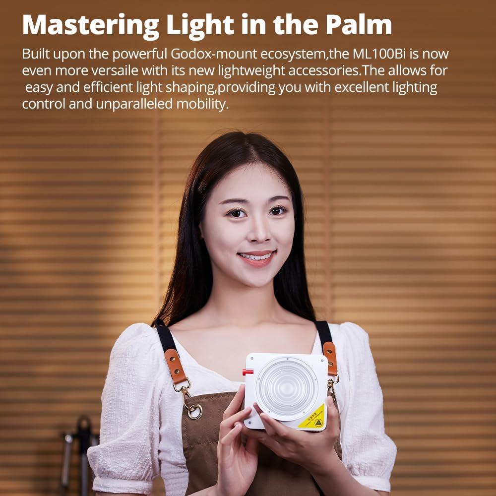 Godox ML100Bi Luz LED 120W Bi-Color 2800K-6500K Control APP