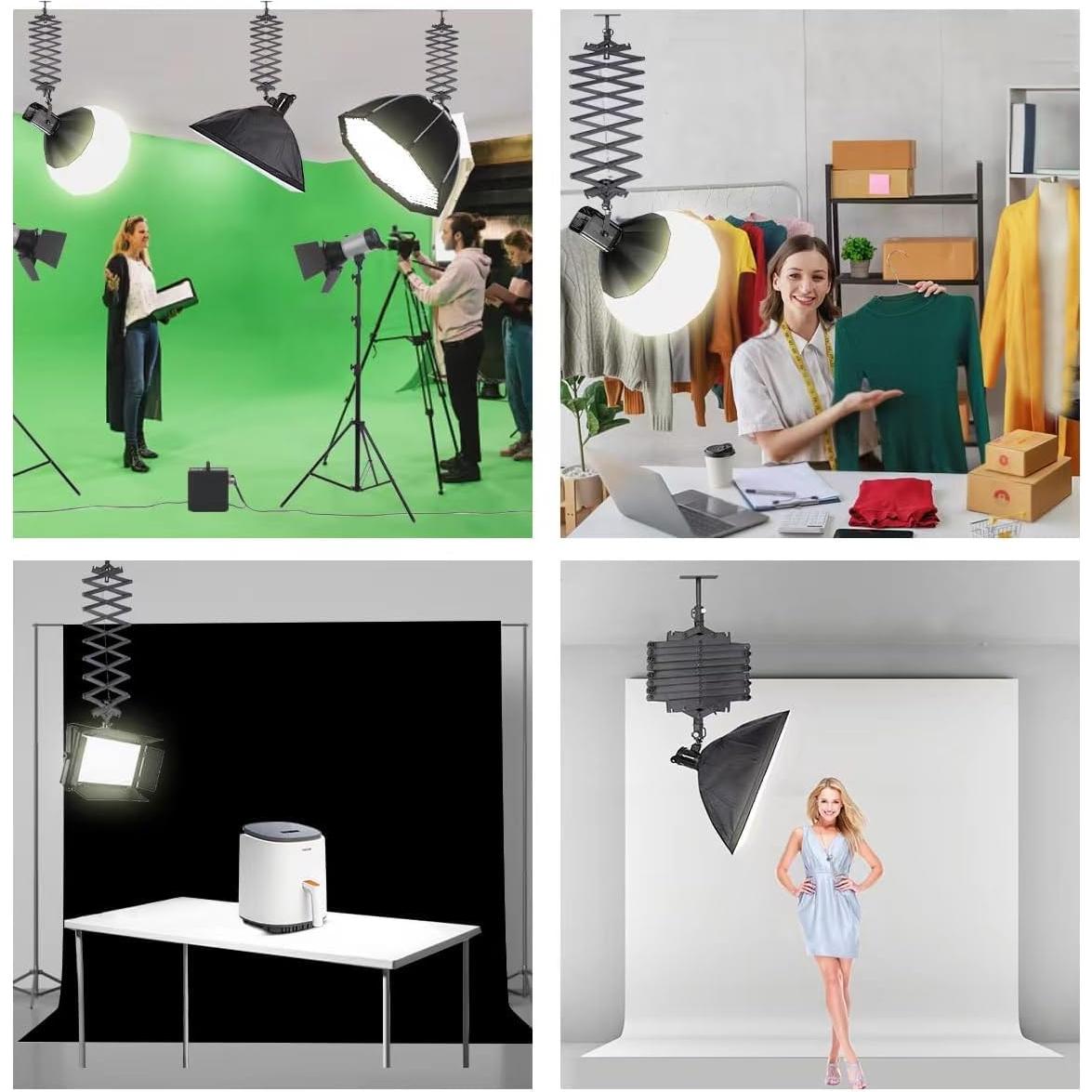 Sistema de riel de techo para fotografía XPAISYQC JL-200 2m