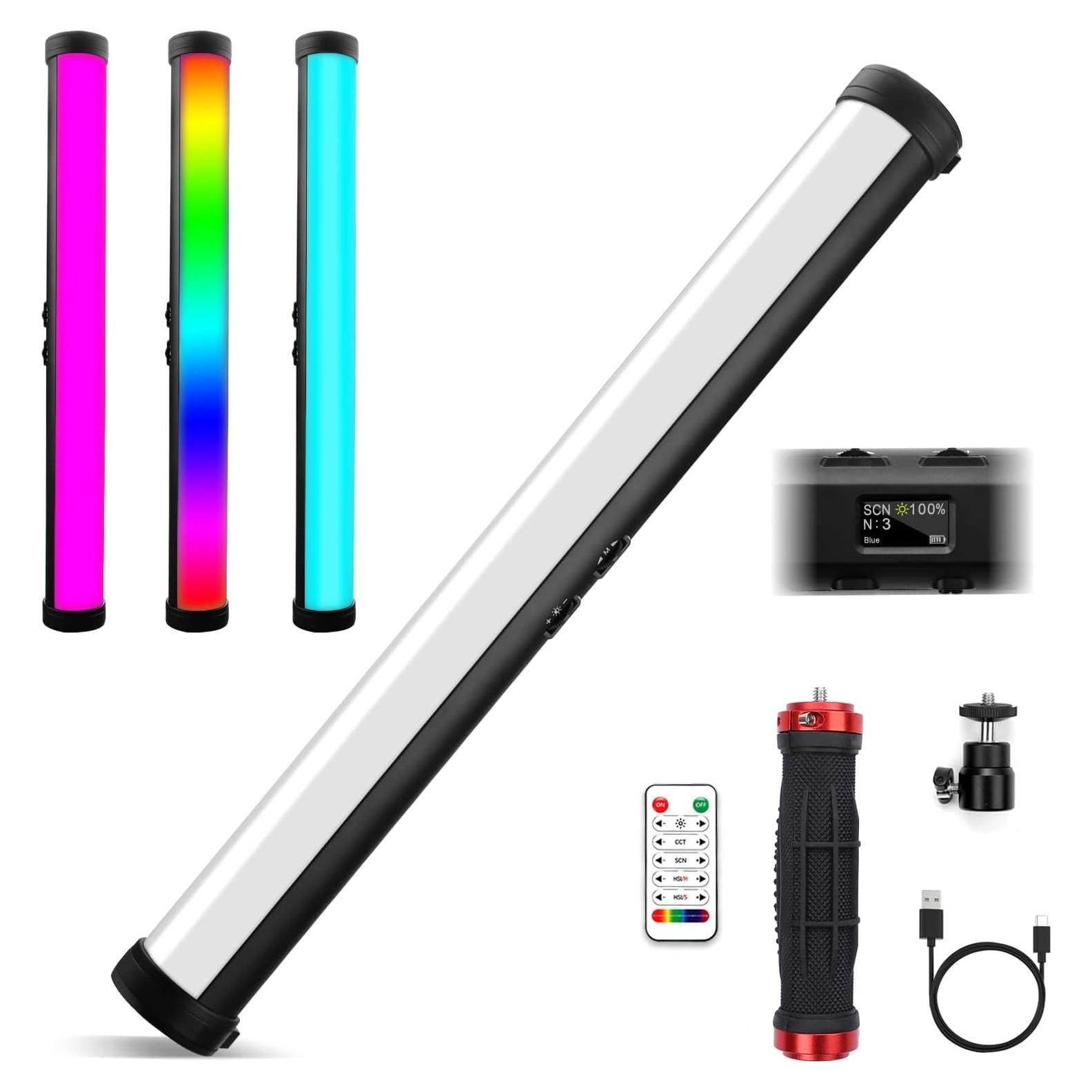 Vara de Luz RGB Obeamiu 2600-9600K Portátil 5000mAh