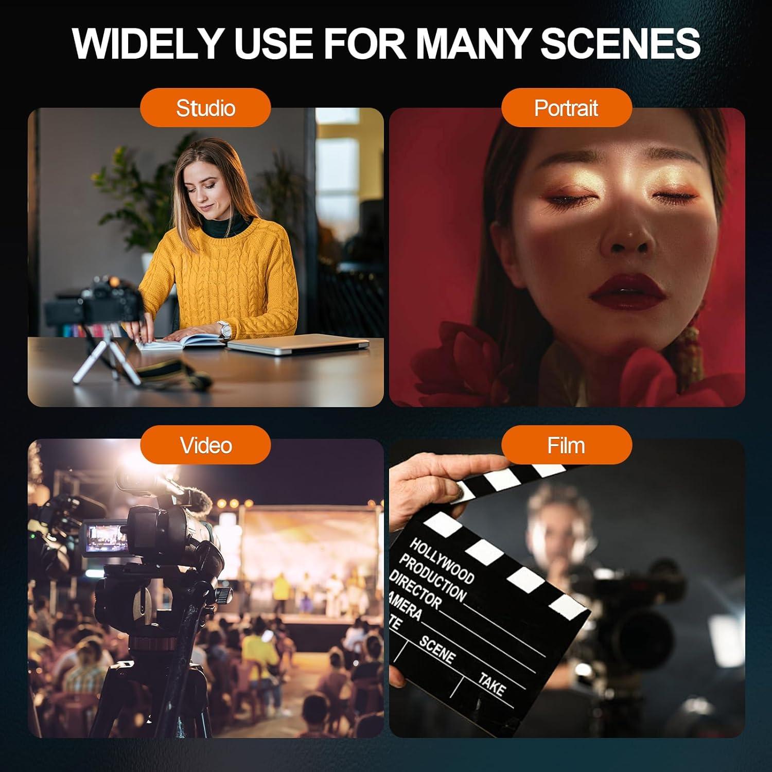 Snoot Óptico WELLMAKING HL-800D con Luz LED 80W Bi-Color