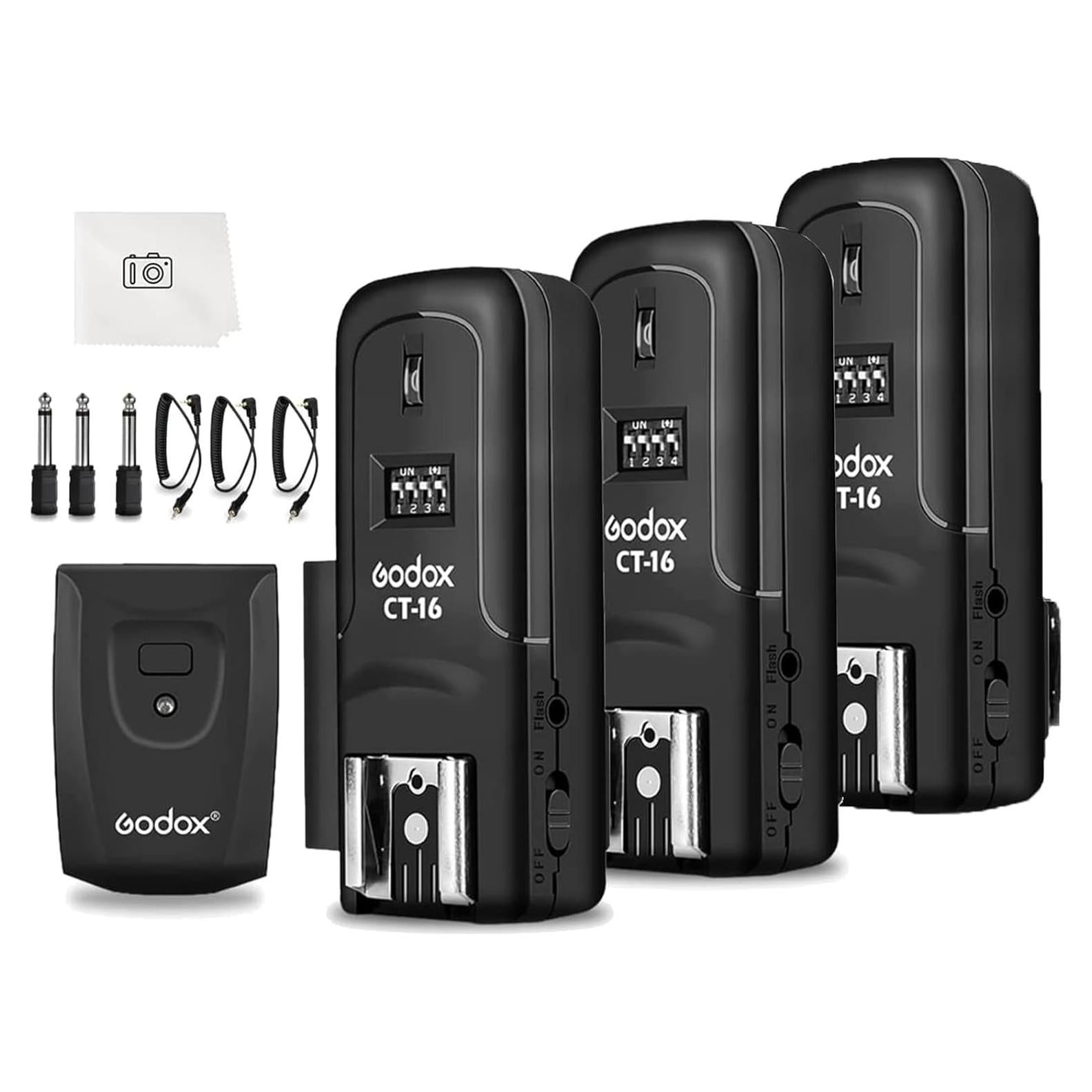 Kit Godox CT-16 Disparador Inalámbrico 4 en 1 para Flash DSLR