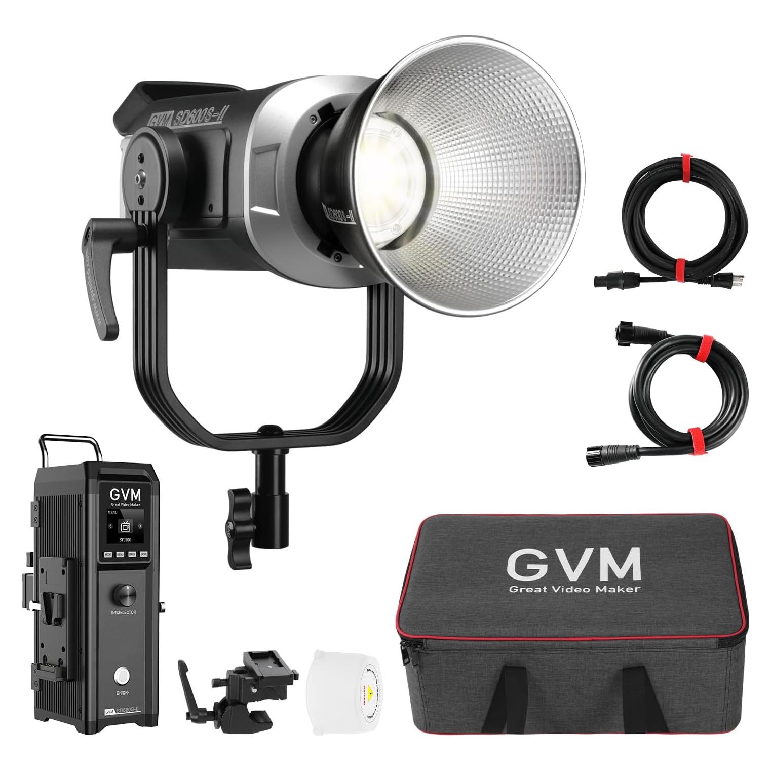 Luz de Video LED GVM SD600S 600W 5600K Control APP/DMX